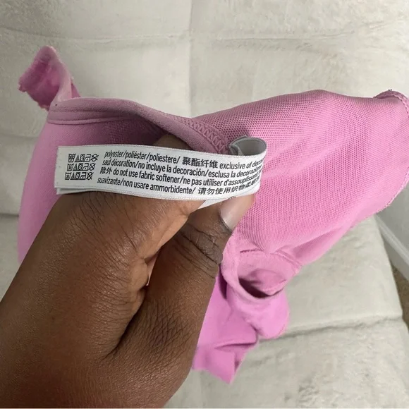 Victoria’s Secret Pink Wireless Sports Bra Racerback Adjustable Straps XXL - Picture 5 of 5